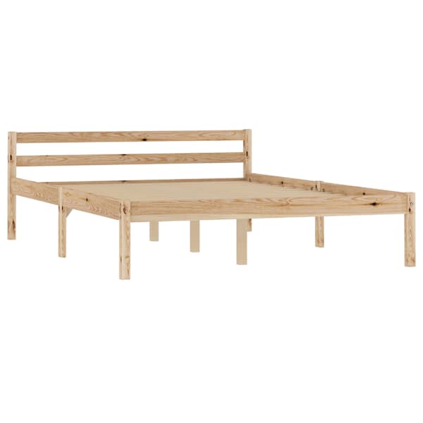 Voodiraam, naturaalne, 140 × 200 cm — mudel 283193