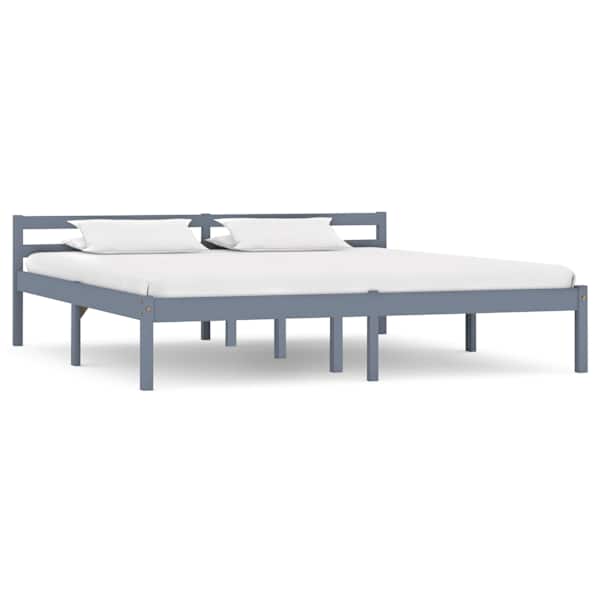 Voodiraam, hall, 160 × 200 cm — mudel 283200