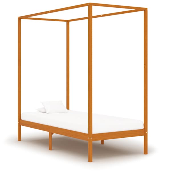 Voodiraam, meekarva, 100 × 200 cm, männipuit — mudel 283257