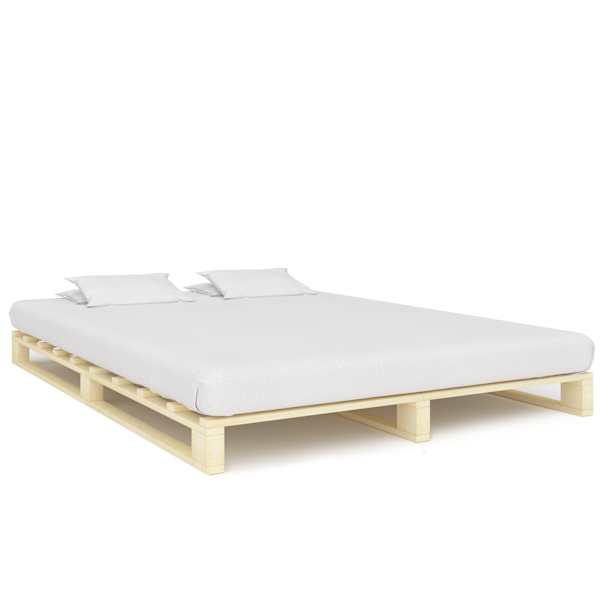 Voodiraam, naturaalne, 160 × 200 cm — mudel 285238