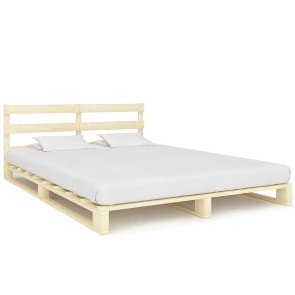Voodiraam, naturaalne, 160 × 200 cm — mudel 285245