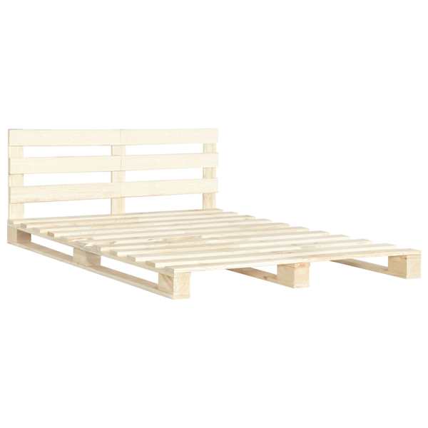 Voodiraam, naturaalne, 160 × 200 cm — mudel 285245
