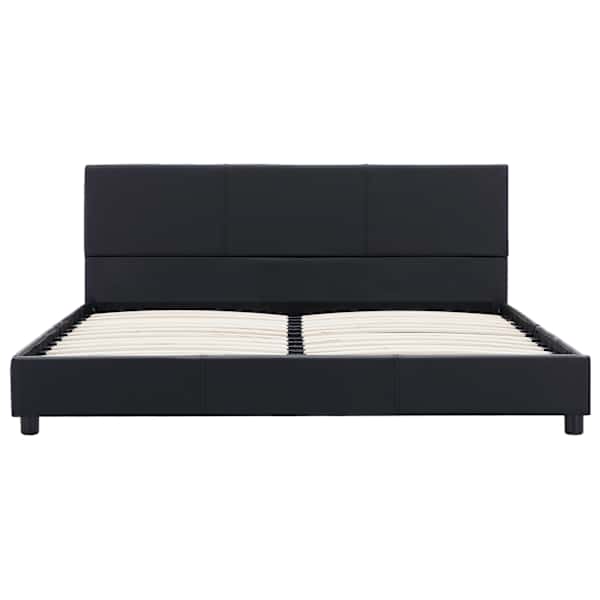 Voodiraam, must, 140 × 200 cm — mudel 284771