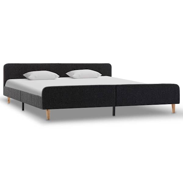 Voodiraam, tumehall, 180 × 200 cm — mudel 284899