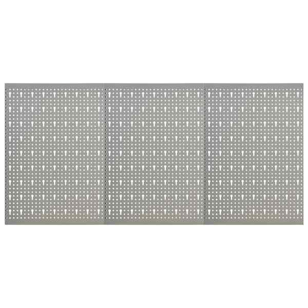 Seinale paigaldatav pulkadega paneel, 3 tk, 40 × 58 cm, teras