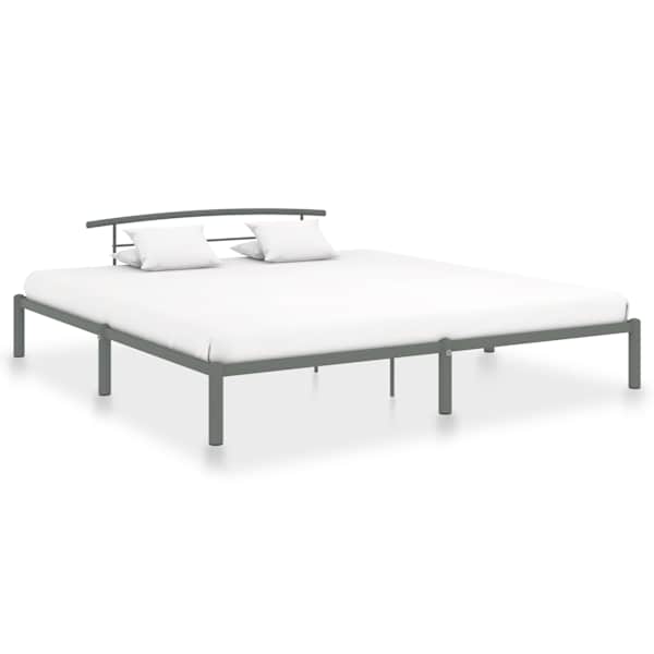 Voodiraam, hall, 200 × 200 cm, metall — mudel 284706