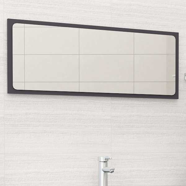Vannitoa peeglikapp, hall, 100 × 1,5 × 37 cm, puitlaastplaat