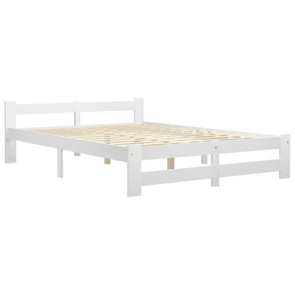 Voodiraam, valge, 120 × 200 cm — mudel 322000