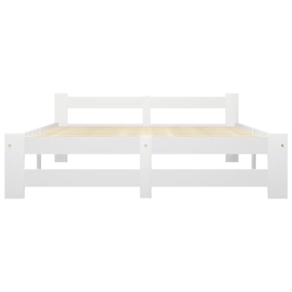 Voodiraam, valge, 120 × 200 cm — mudel 322000