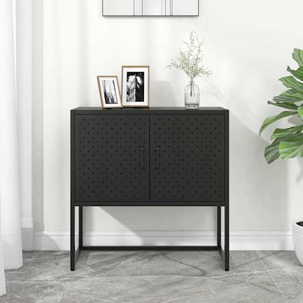Puhvetkapp, must, 75 × 35 × 75 cm, teras