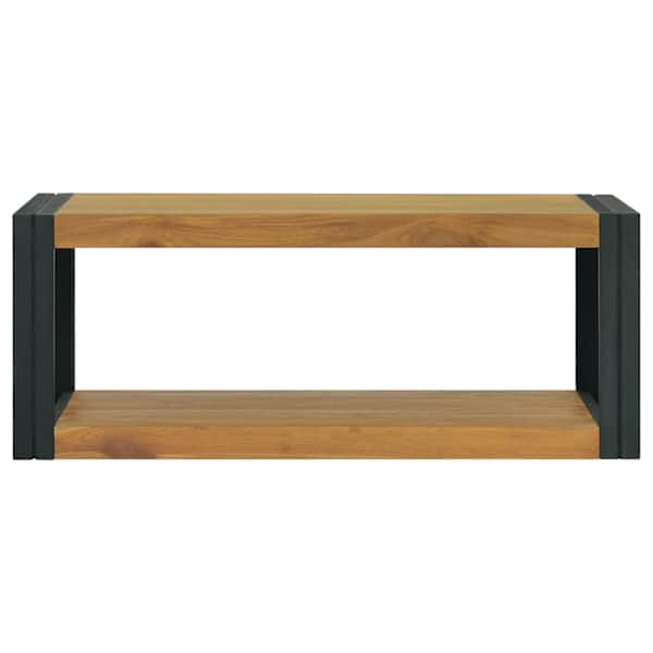 Seinale kinnitatav vannitoakapp, 90 × 45 × 35 cm, tiikpuu