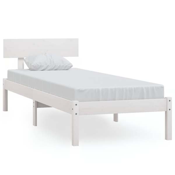 Voodiraam, valge, 100 × 200 cm — mudel 810138