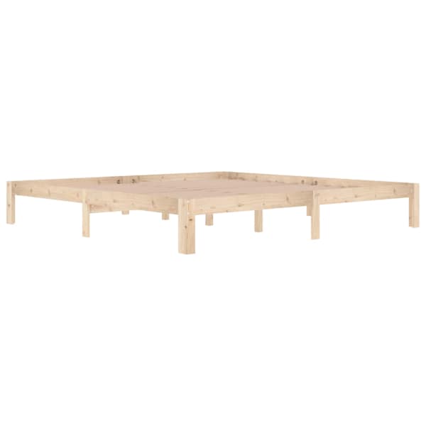 Voodiraam, 200 × 200 cm, männipuit — mudel 810385