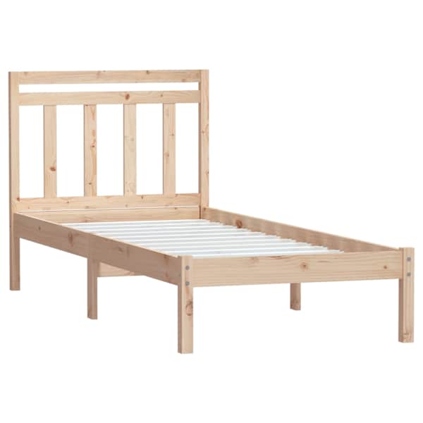 Voodiraam peatsiga, 75 × 190 cm, männipuit — mudel 3100549