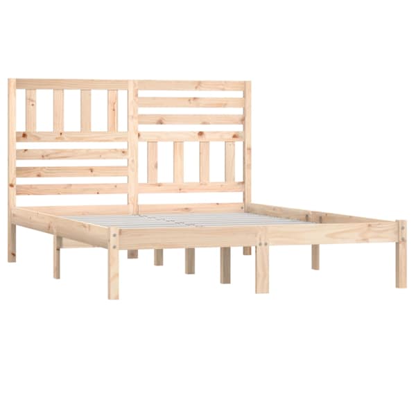 Voodiraam peatsiga, 120 × 190 cm, männipuit — mudel 3100993