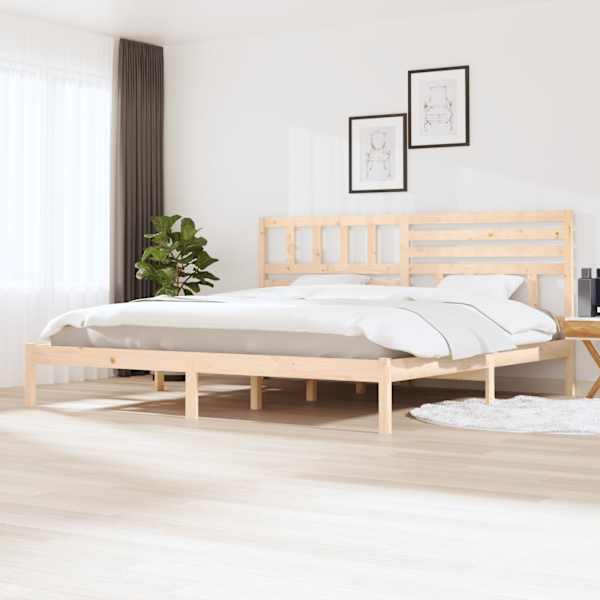 Voodiraam peatsiga, 180 × 200 cm, männipuit — mudel 3101038