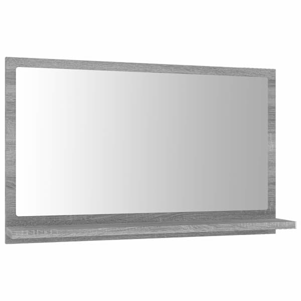Vannitoapeegel, hall Sonoma tamm, 60 × 10,5 × 37 cm, tehispuit