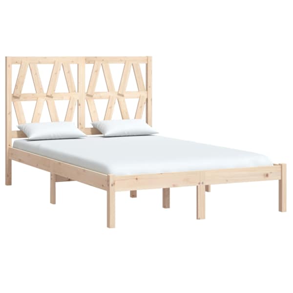 Voodiraam peatsiga, 140 × 190 cm, männipuit — mudel 3103978