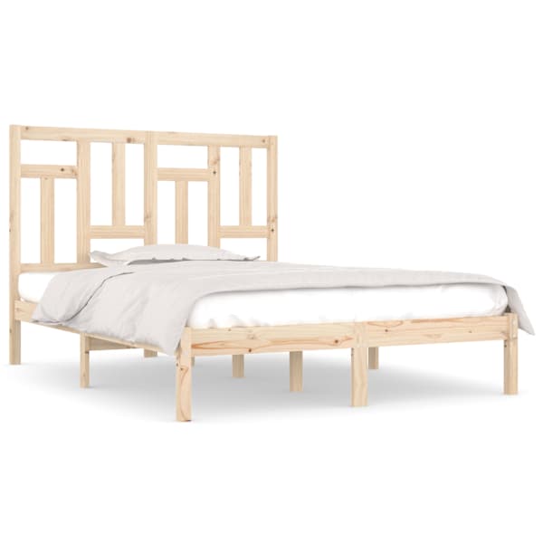 Voodiraam peatsiga, 135 × 190 cm, männipuit — mudel 3104518