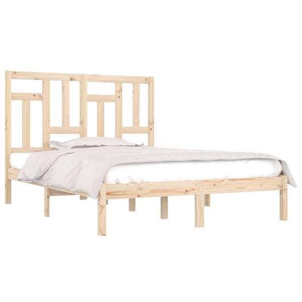 Voodiraam peatsiga, 135 × 190 cm, männipuit — mudel 3104518