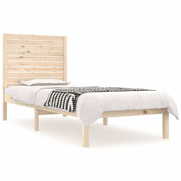 Voodiraam peatsiga, 75 × 190 cm, männipuit — mudel 3104568