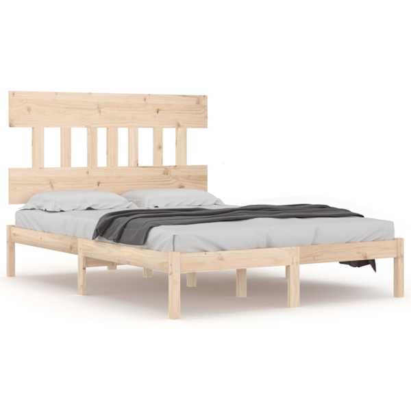 Voodiraam peatsiga, 120 × 190 cm, männipuit — mudel 3104708