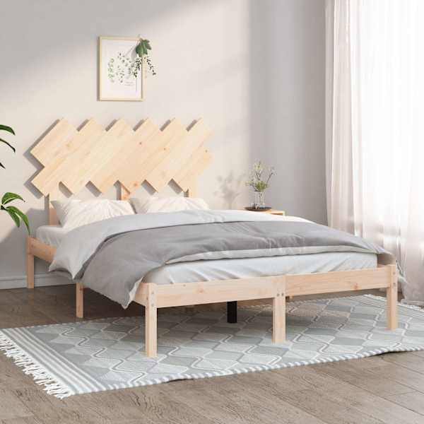 Voodiraam peatsiga, 120 × 190 cm, männipuit — mudel 3104838