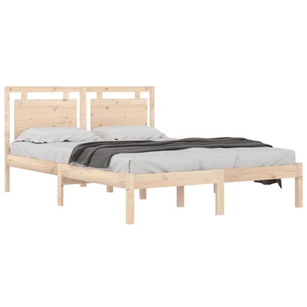 Voodiraam peatsiga, 120 × 190 cm, männipuit — mudel 3105505