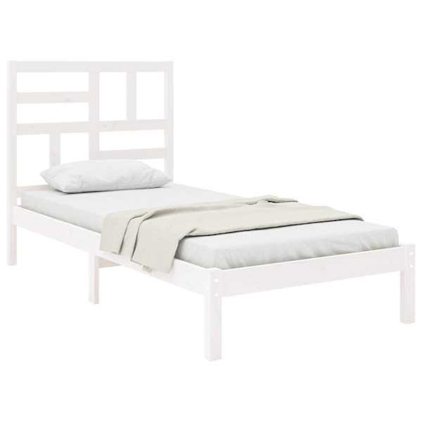 Voodiraam peatsiga, valge, 90 × 200 cm — mudel 3105936