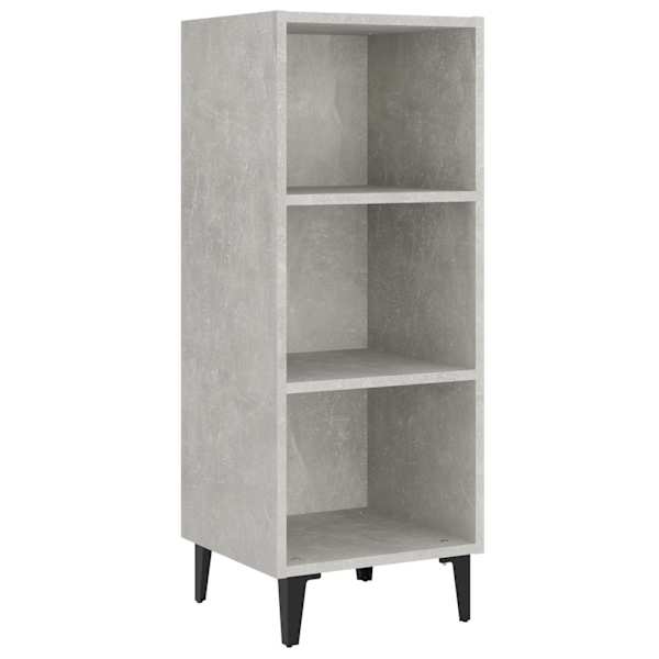 Puhvetkapp, valge, 34,5 × 32,5 × 90 cm, tehispuit