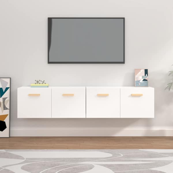 Seinakapid 2 tk, valge, 80 × 35 × 36,5 cm, tehispuit