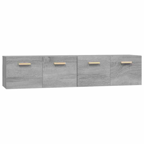 Seinakapid, 2 tk, hall Sonoma tamm,80 × 35 × 36,5 cm, tehispuit