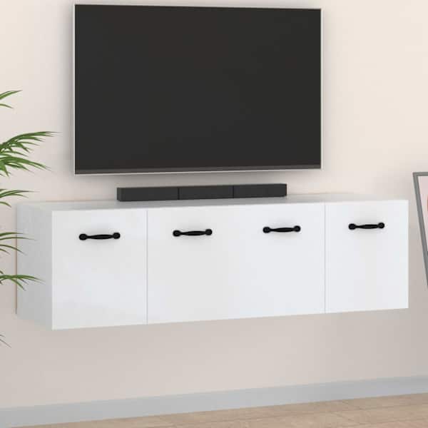 Seinakapid 2 tk, valge, 80 × 35 × 36,5 cm, tehispuit