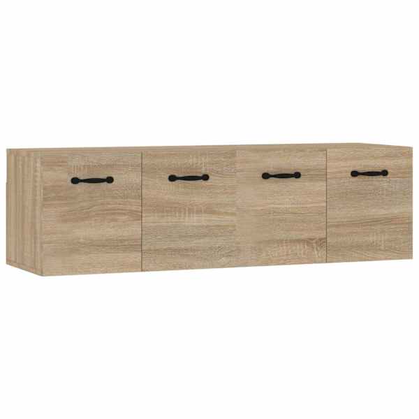 Seinakapp, 2 tk, Sonoma tamm, 80 × 35 × 36,5 cm, tehispuit