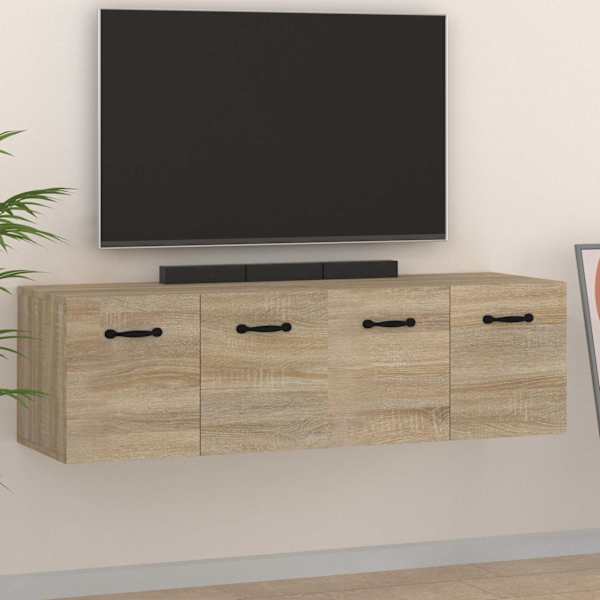 Seinakapp, 2 tk, Sonoma tamm, 80 × 35 × 36,5 cm, tehispuit