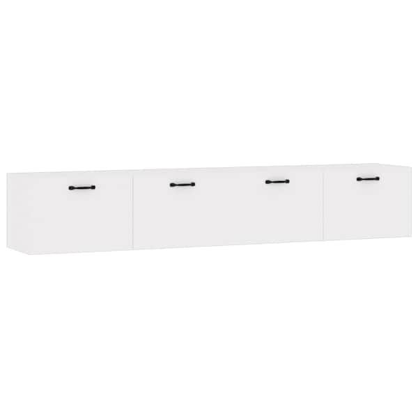 Seinakapid, 2 tk, valge, 100 × 36,5 × 35 cm tehispuit