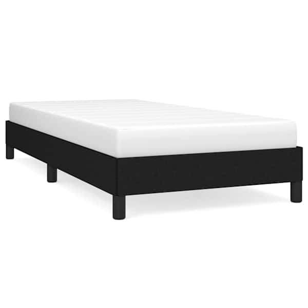Voodiraam ilma madratsita , must, 80 × 200cm, kangas