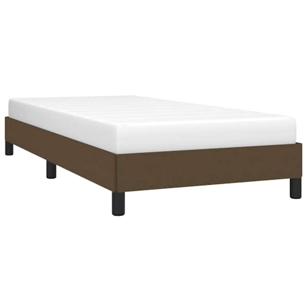 Voodiraam ilma madratsita Tumepruun 80 × 200 cm kangas