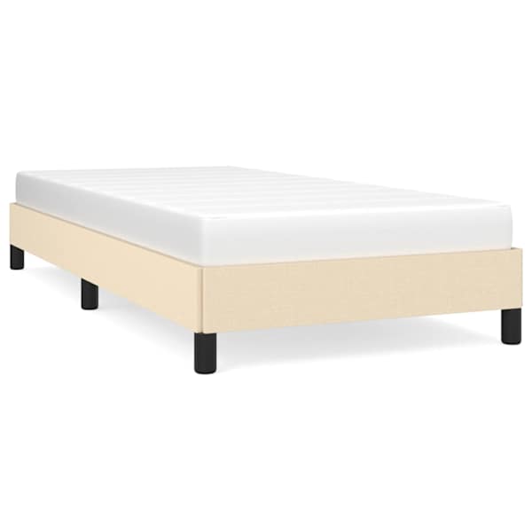 Voodiraam ilma Madratsikreemita 100 × 200 cm kangas