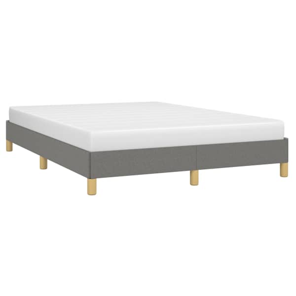 Voodiraam, tumehall, 140 × 190 cm, kangas — mudel 346811