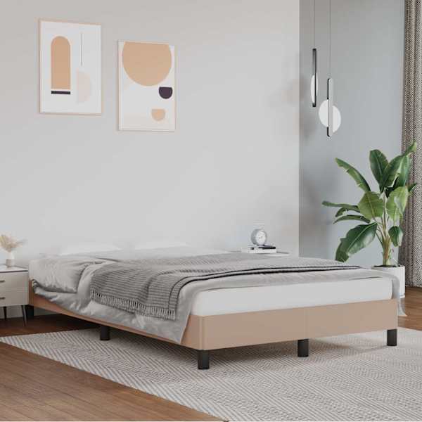 Voodiraam, cappuccino, 120 × 200 cm — mudel 346897