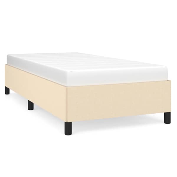 Voodiraam ilma Madratsikreemita 80 × 200 cm Kangas