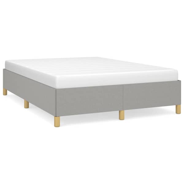Voodiraam, helehall, 140 × 190 cm, kangas — mudel 347157