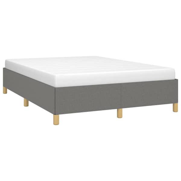 Voodiraam, tumehall, 140 × 190 cm, kangas — mudel 347158