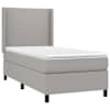 Kontinentaalvoodi koos madratsiga, helehall, 90 × 200 cm, kangas — mudel 3131241