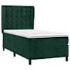 Kontinentaalvoodi koos madratsiga, tumeroheline, 90 × 200 cm, samet — mudel 3129432