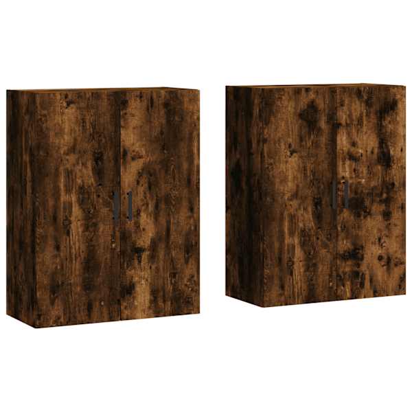 Seinakapid 2 tk, suitsutatud tamm, 69,5 × 34 × 90 cm