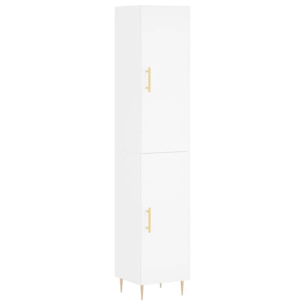 Kõrge kapp, valge , 34,5 × 34 × 180 cm, tehispuit