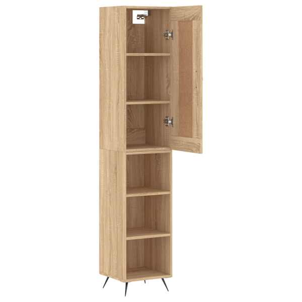 Kõrge kapp, Sonoma tamm, 34,5 × 34 × 180 cm, tehispuit