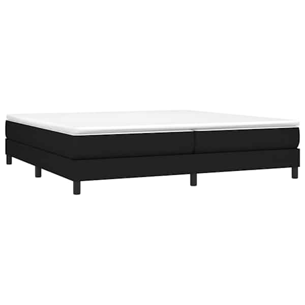 Kontinentaalvoodi koos 2 madratsiga, must, 200 × 200 cm, kangas — mudel 3144103